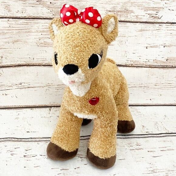 BUILD A BEAR Christmas Holiday Clarice Reindeer & Holly Moose Plush - Picture 10 of 12
